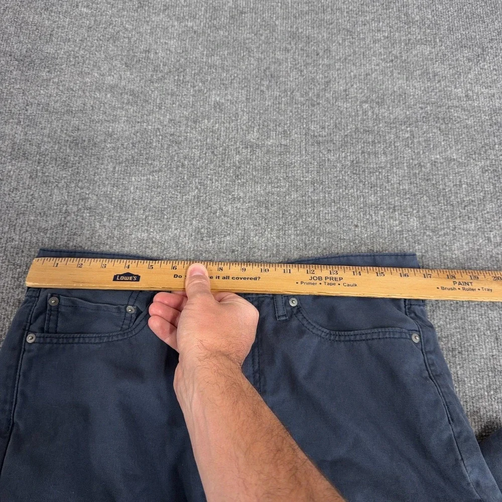 Levi's 514 Pants Men 33x32 Blue Garment Dyed Chino Straight Fit 5-Pocket Casual